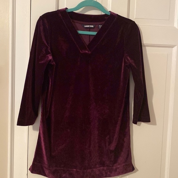 LAND’S End Velvet Dress - Picture 1 of 4